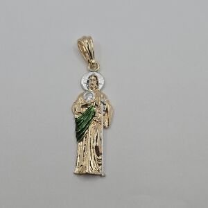SAINT JUDE religious pendant GOLD-PLATED
